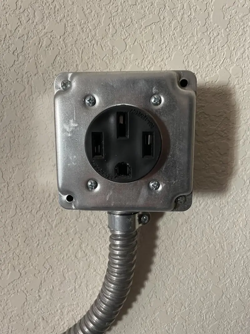 NEMA 14-50 outlet installed for Electrical Panel Upgrade in Greentown
